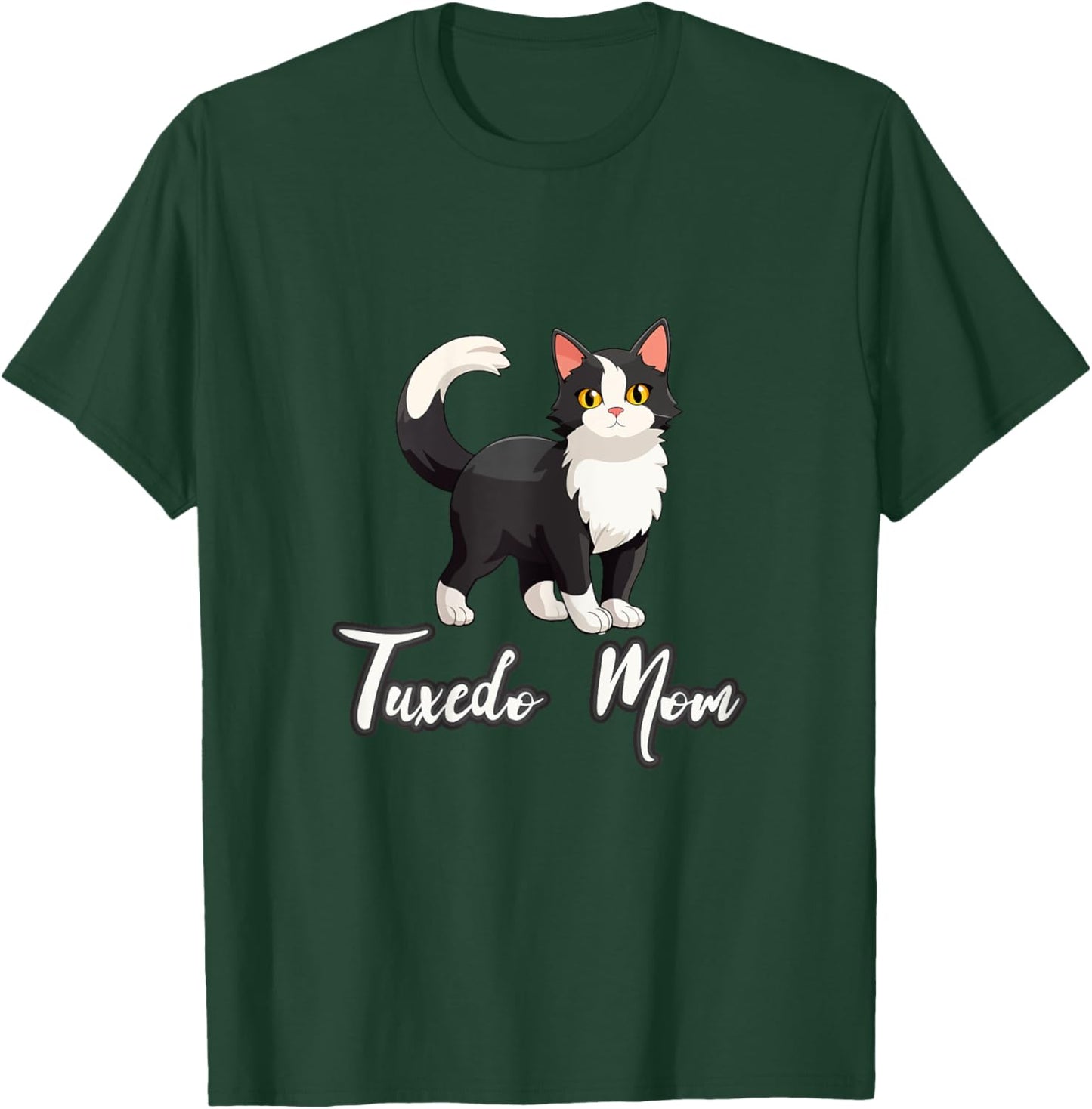 Tuxedo Cat Mom Shirt Funny Kitten Mama Cat Lover Mothers Day Kids T-Shirt - T-Shirt | Forest