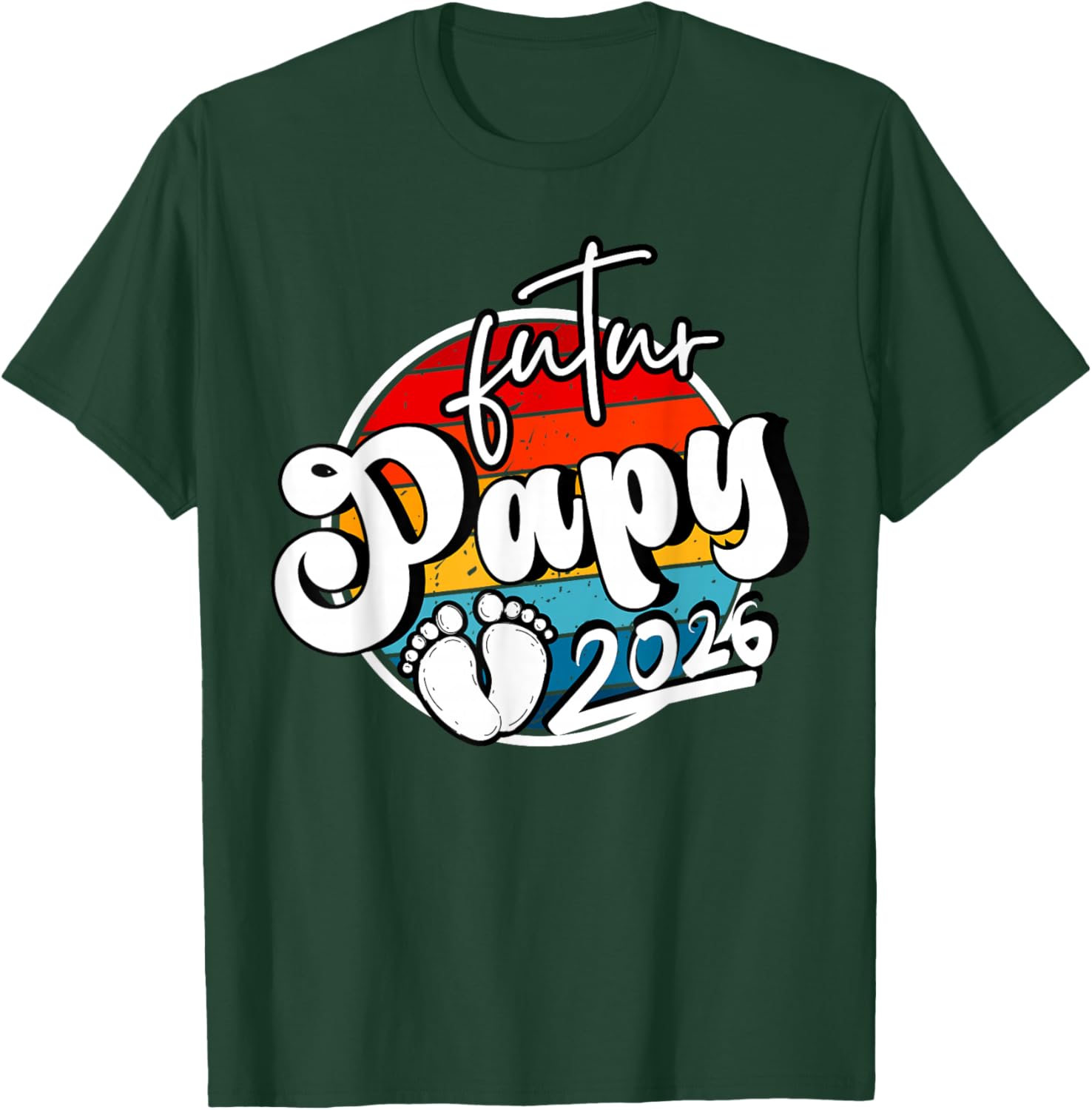 Man Announcement Pregnancy Grand Parents, Gift Future Grandpa 2026 T-Shirt - T-Shirt | Forest