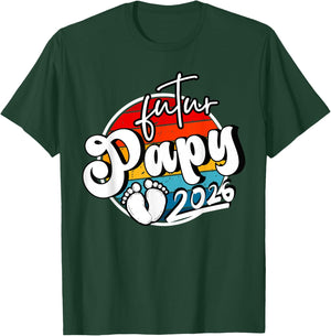 Man Announcement Pregnancy Grand Parents, Gift Future Grandpa 2026 T-Shirt - T-Shirt | Forest