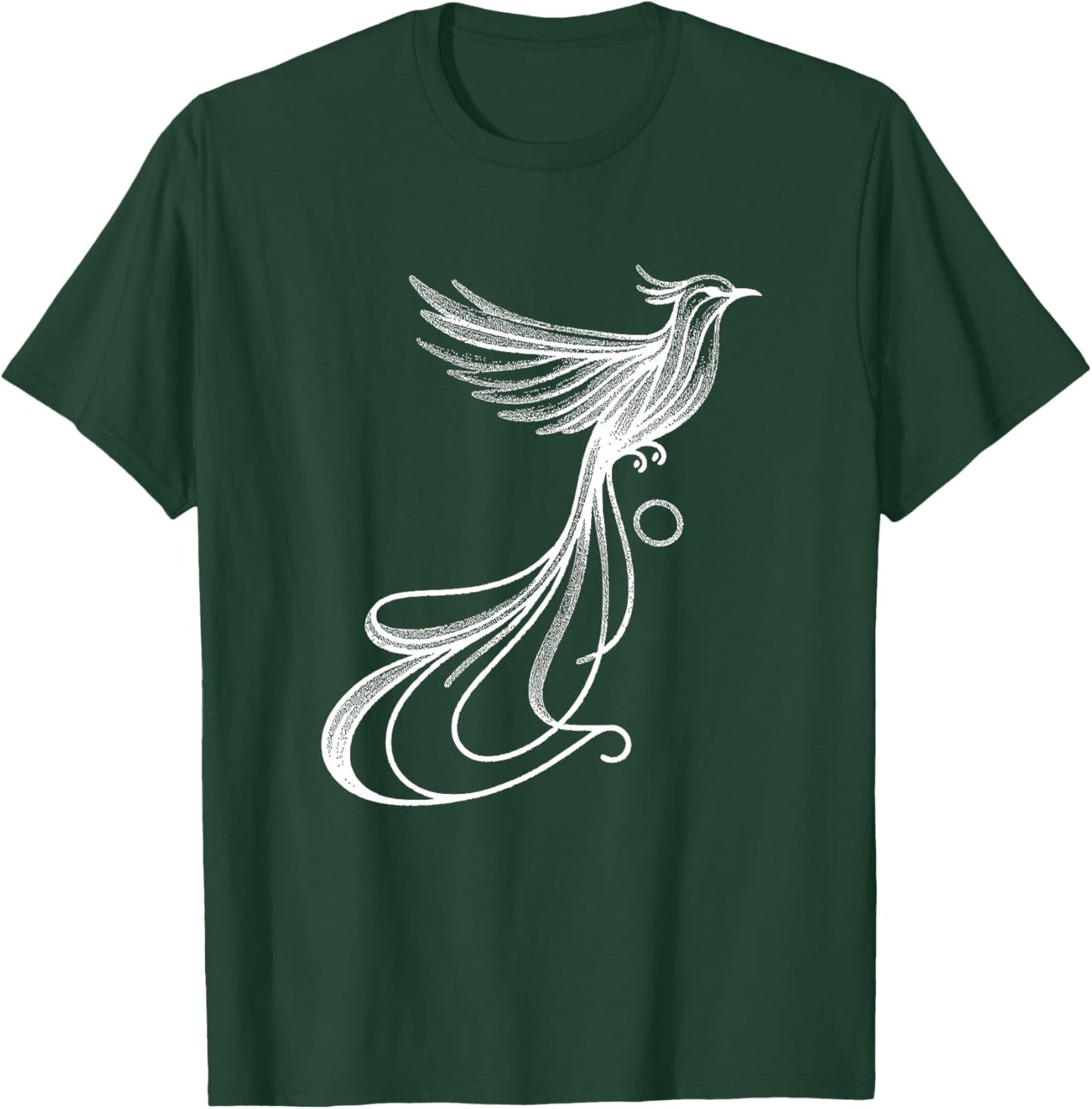 Quetzal Linéaire Ornithologue Haut de Gamme T-Shirt - T-Shirt | Forest
