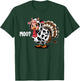 Turkey Moo Funny Thanksgiving Kids Boys Men T-Shirt - T-Shirt | Forest