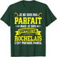 Pas Parfait Supporter Rugby Humour La Rochelle Rugbyman T-Shirt - T-Shirt | Forest