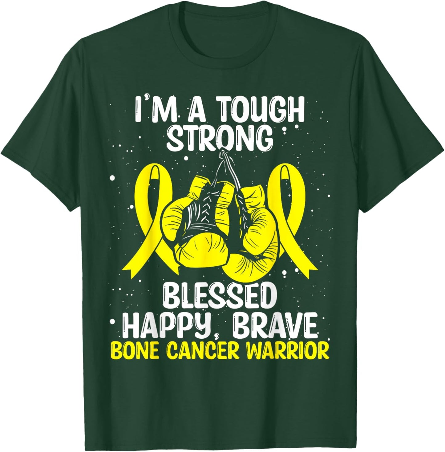 Bone Cancer Awareness Movement Tough Survivor Warrior T-Shirt - T-Shirt | Forest