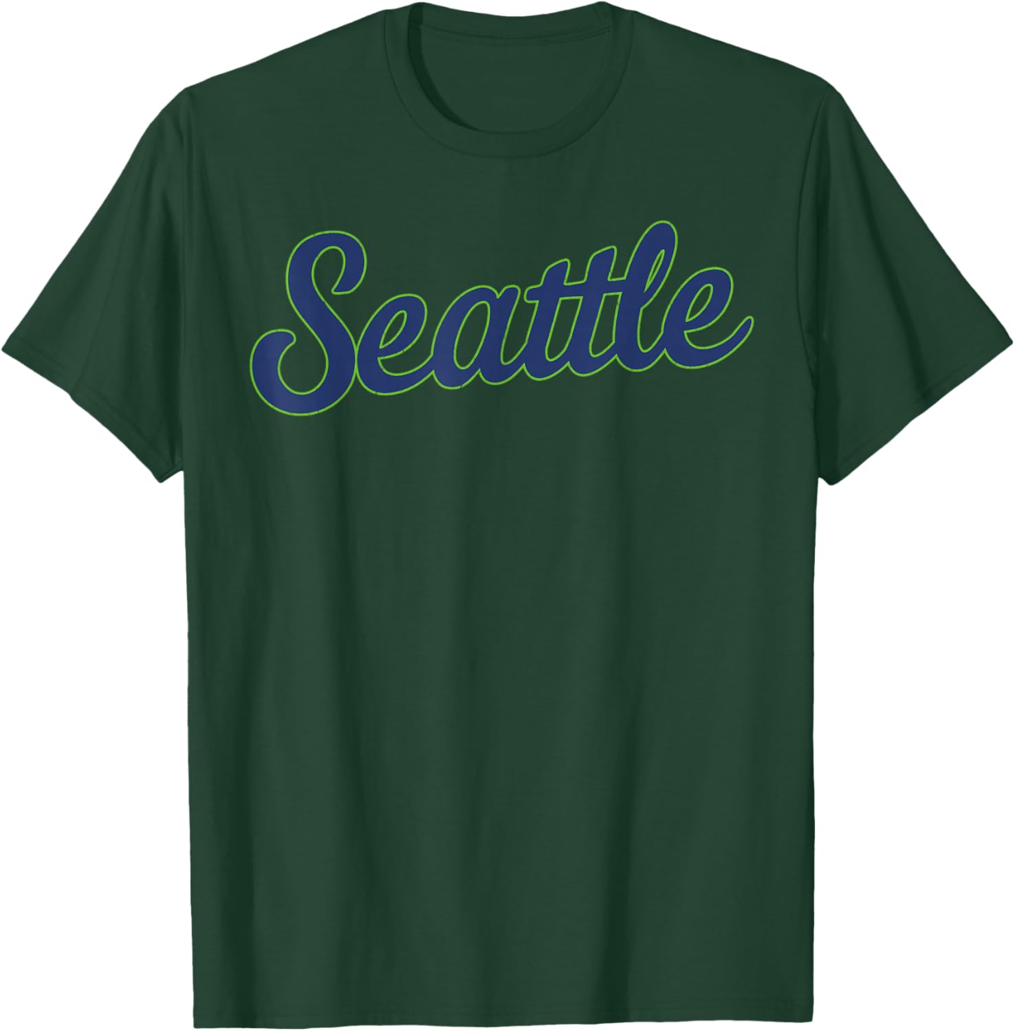 Seattle Classic Vintage Green T-Shirt - T-Shirt | Forest