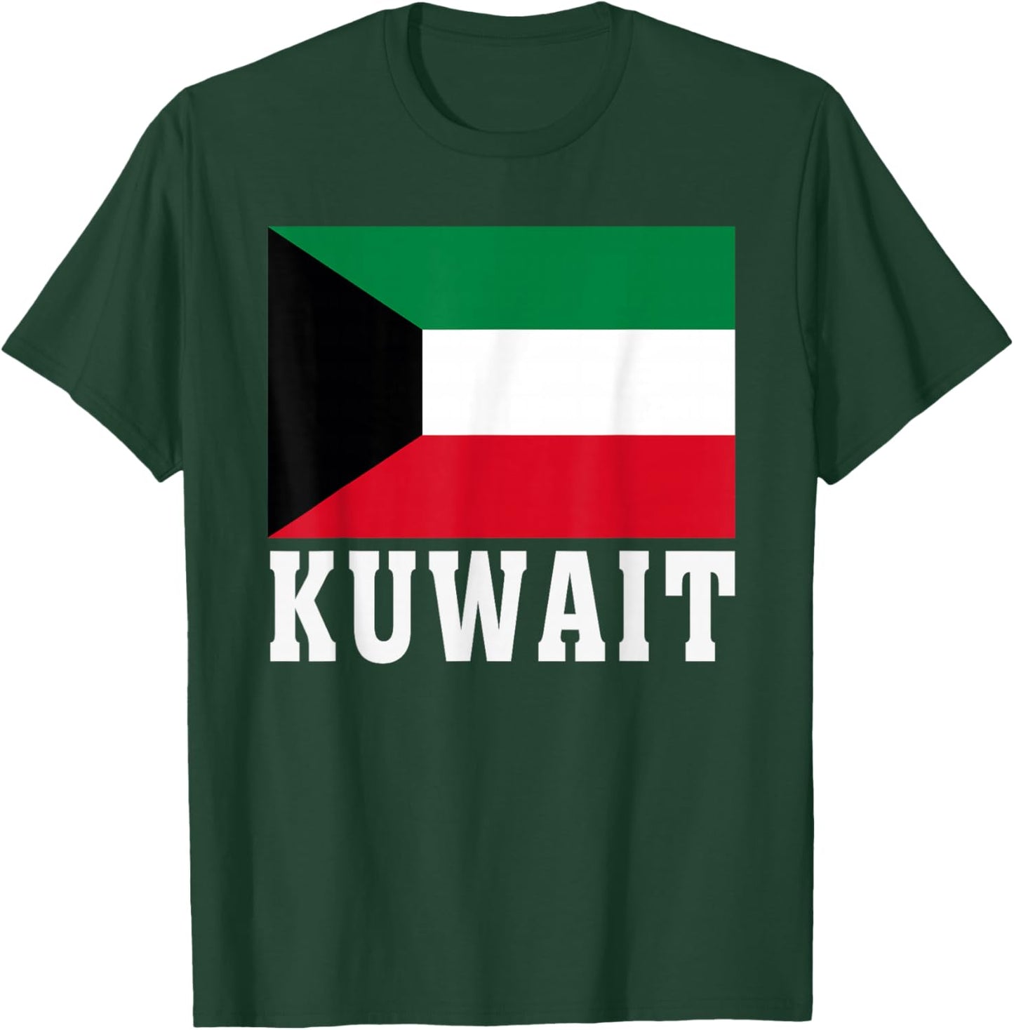 Kuwait Flag Patriotic National Roots Souvenir T-Shirt - T-Shirt | Forest
