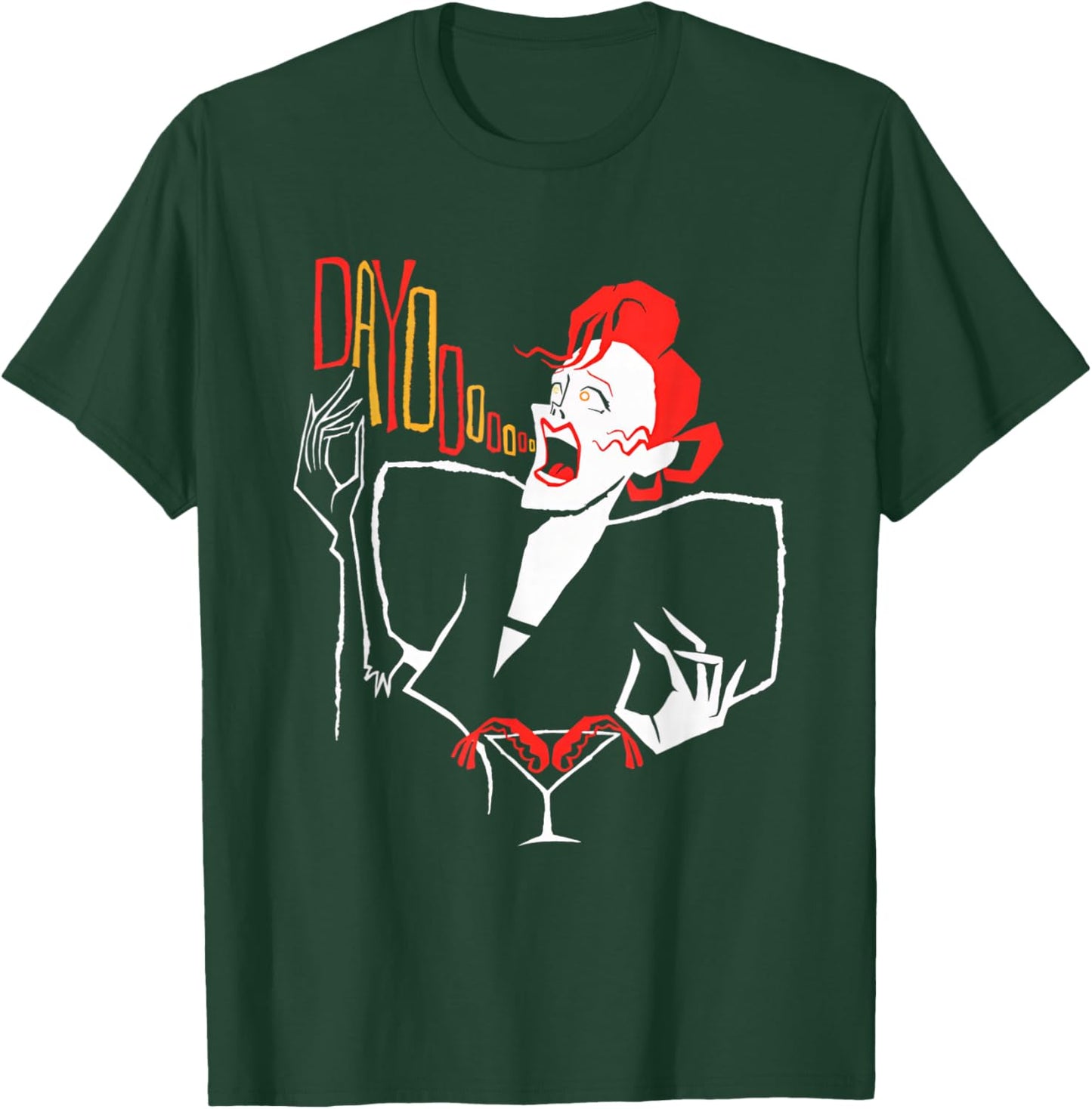 Vampire Day One Retro Gothic Art T-Shirt - T-Shirt | Forest