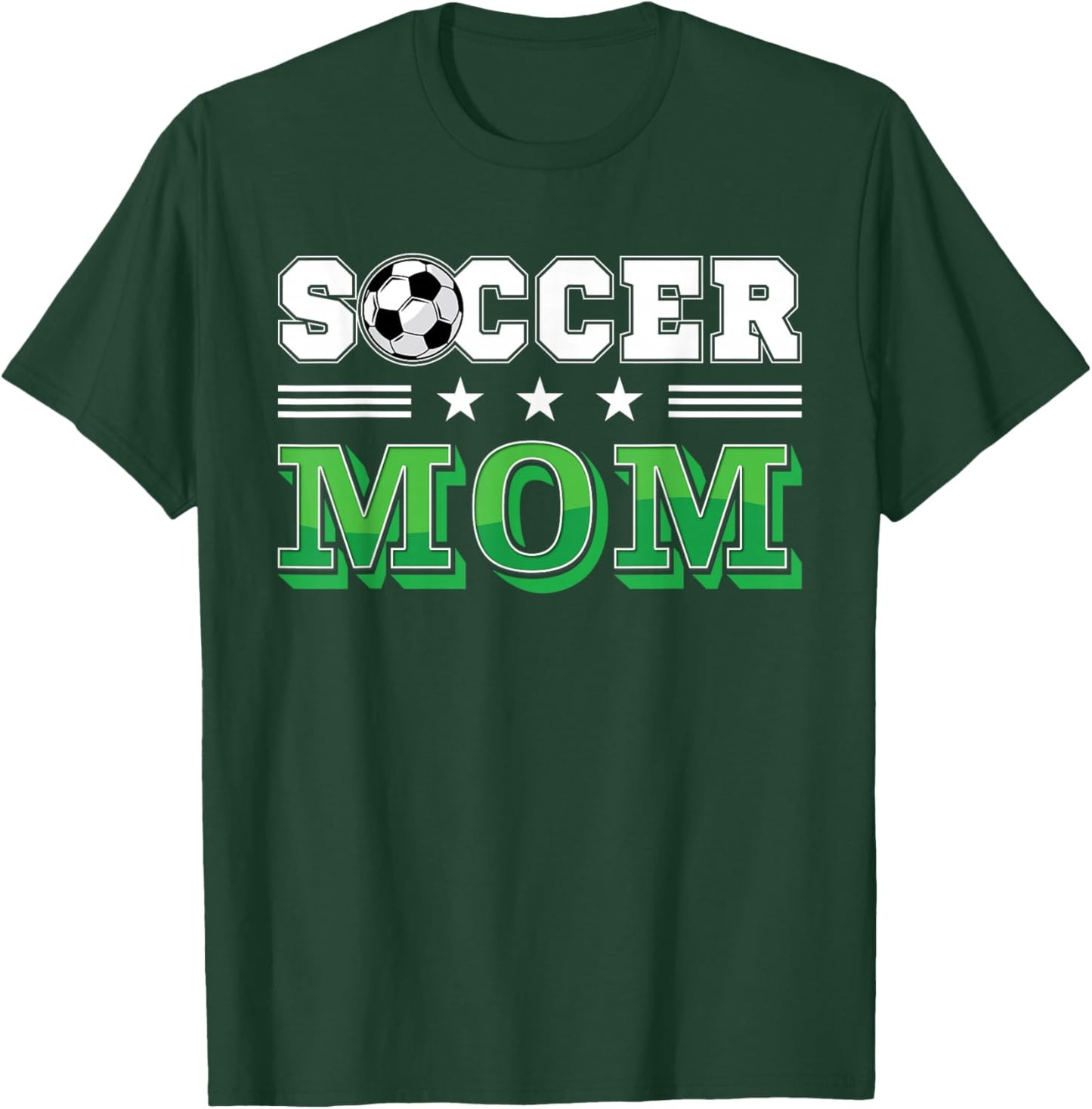 Soccer Mom Mother Family Matching Birthday Team Supporter T-Shirt - T-Shirt | Forest