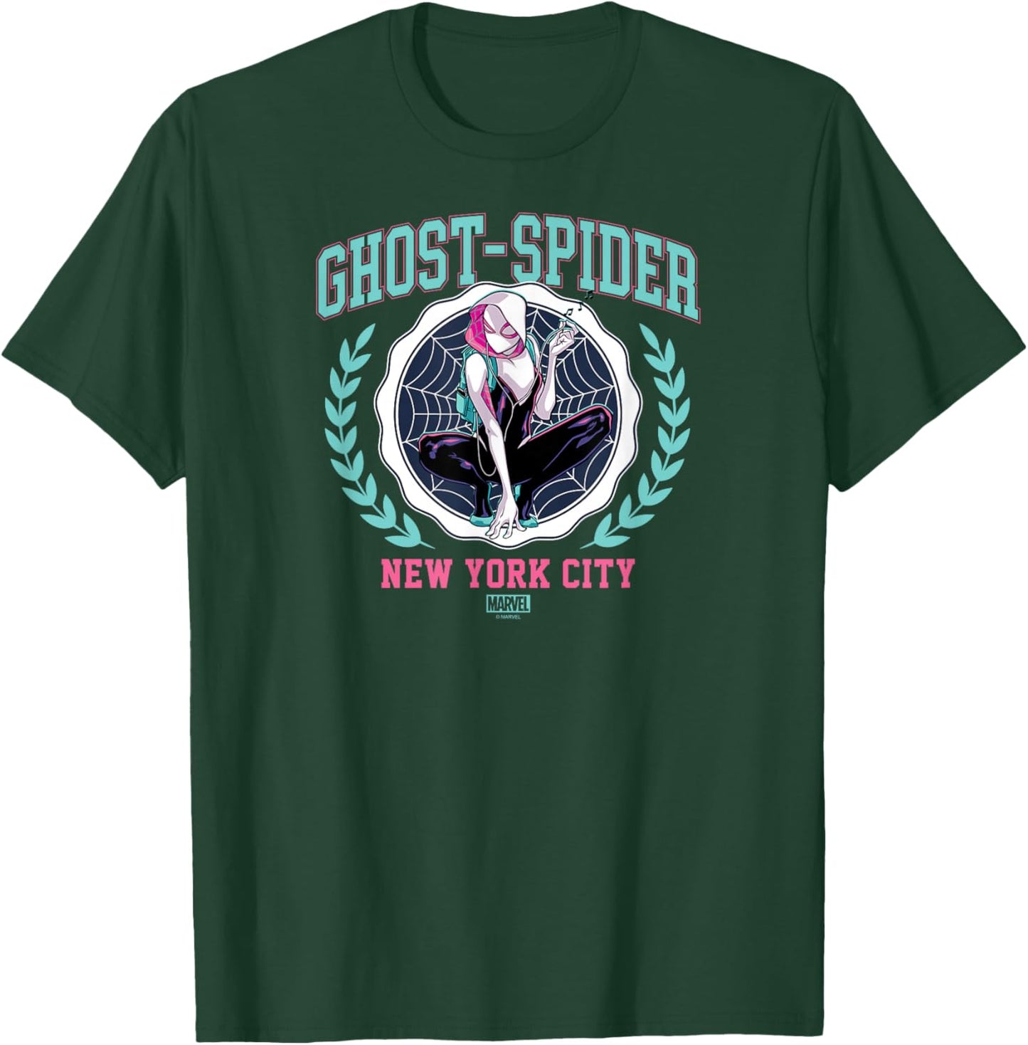 Ghost Spider - Collegiate T-Shirt - T-Shirt | Forest