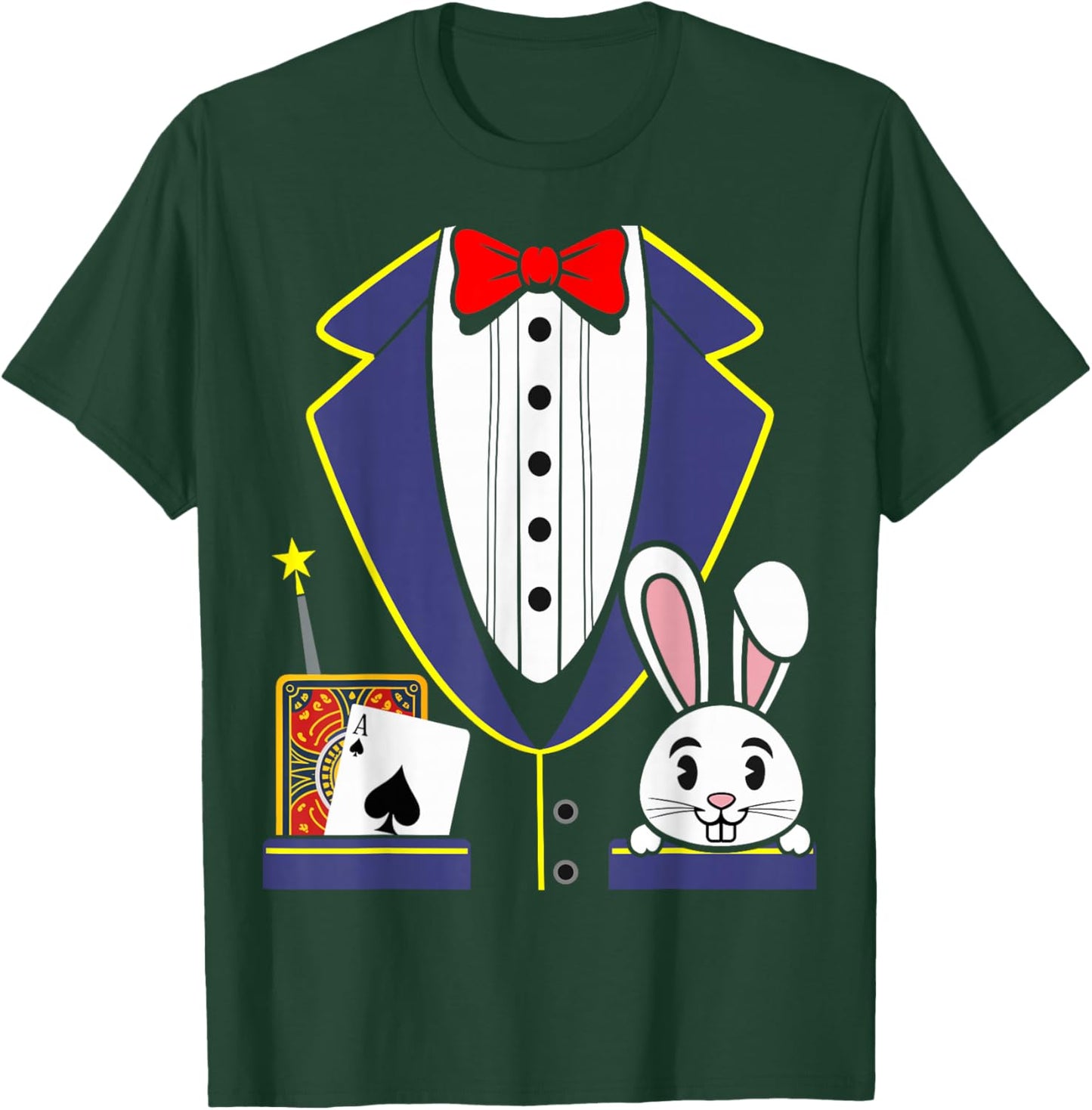 Magician Costume Halloween T-Shirt - T-Shirt | Forest