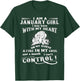 I Am A January Girl I Was Born With My Heart On My Sleeve T-Shirt - T-Shirt | Forest
