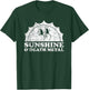Sunshine and Death Metal Retro Vintage Sun Men Women T-Shirt - T-Shirt | Forest