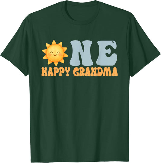 One Happy Grandma of The Bday First Trip Around The Sun T-Shirt - T-Shirt | Forest