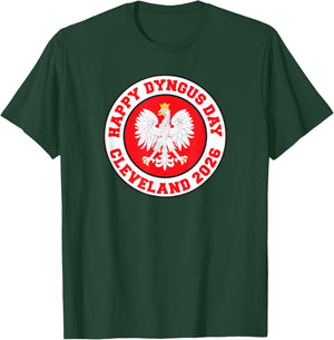 Happy Dyngus Day Cleveland 2026 Polish Eagle T-Shirt - T-Shirt | Forest