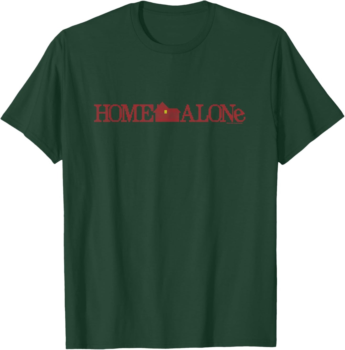 Home Alone Official Movie Logo Cross-Stitch Pattern T-Shirt - T-Shirt | Forest