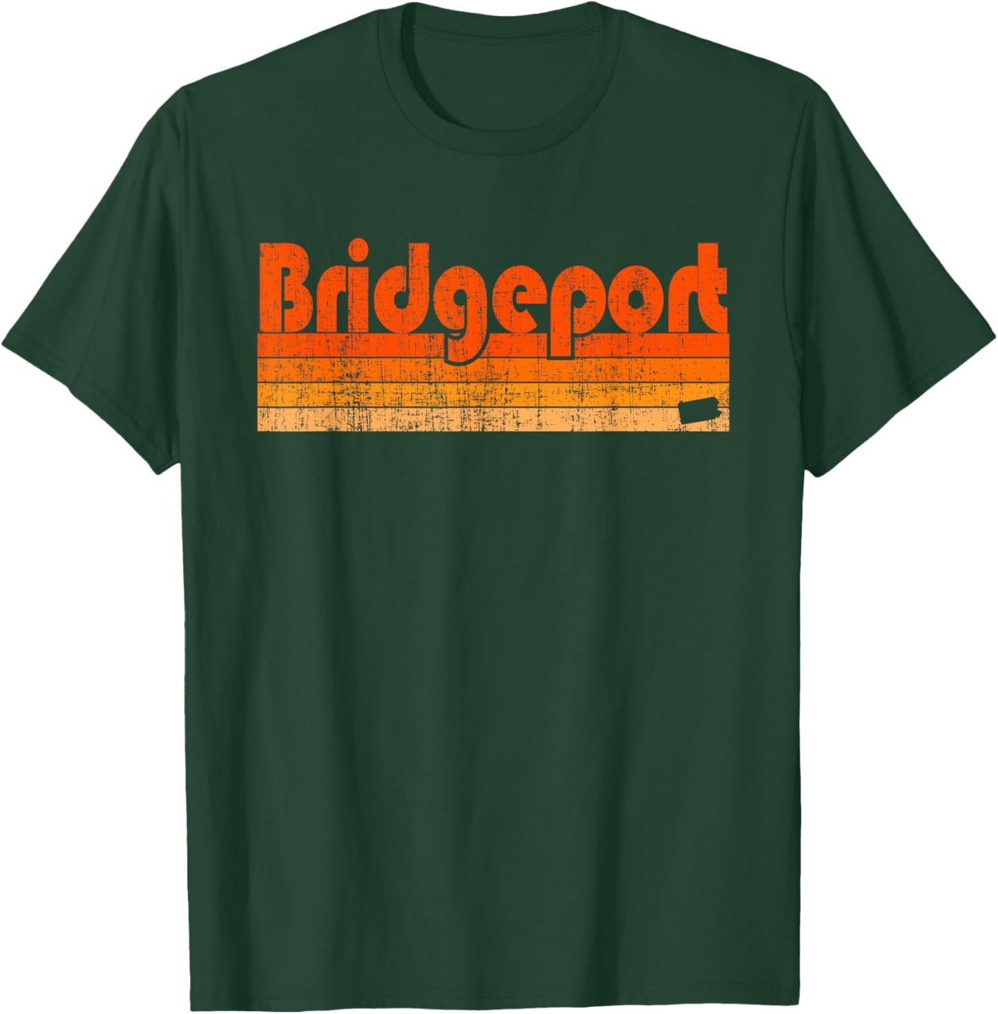 Bridgeport, Pennsylvania Retro 80s Style T-Shirt - T-Shirt | Forest