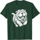 Cute Shar Pei Dog Running Art Design Women T-Shirt - T-Shirt | Forest