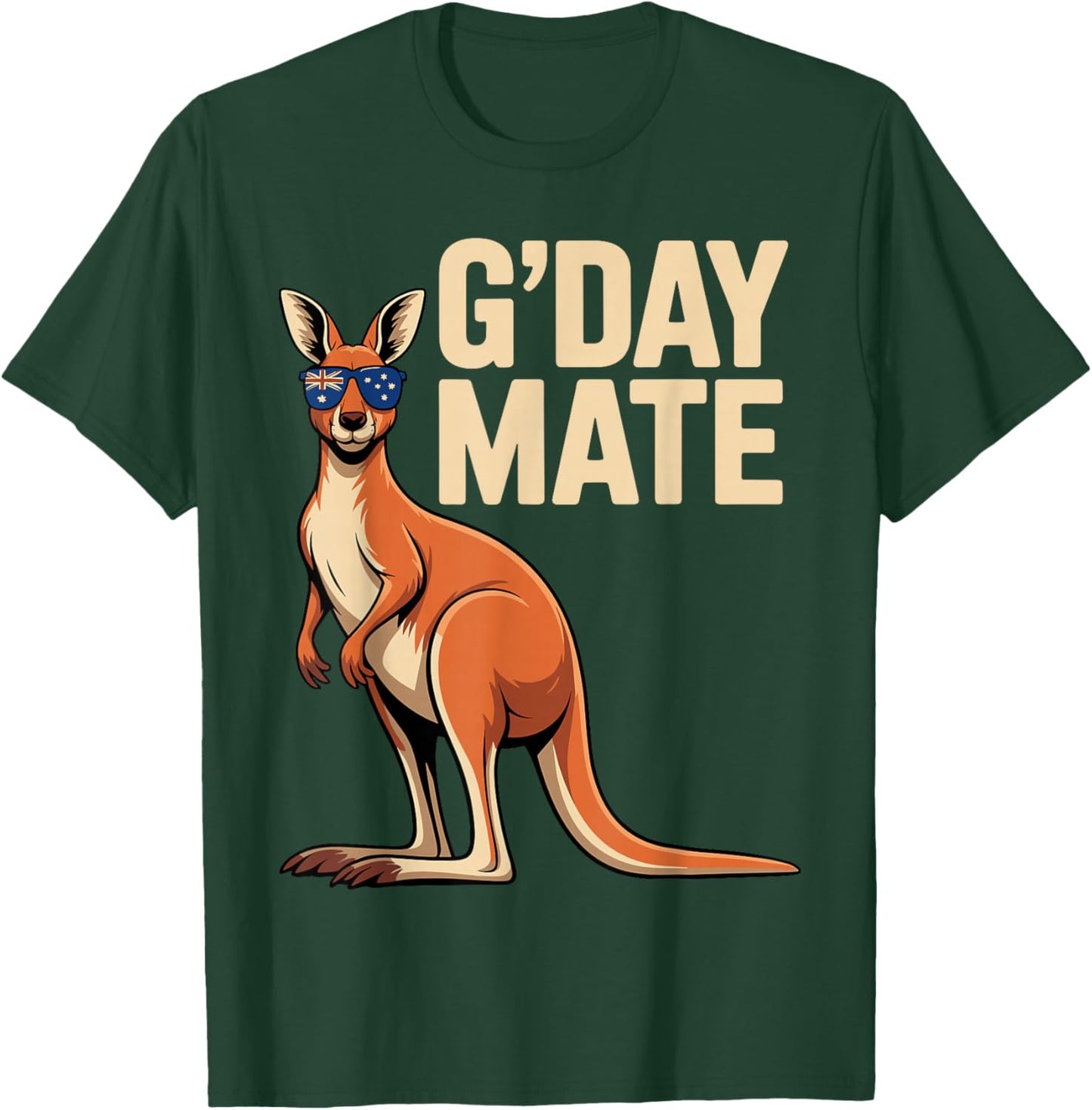 Funny Kangaroo Art Women Kids Australian Kangaroo T-Shirt - T-Shirt | Forest