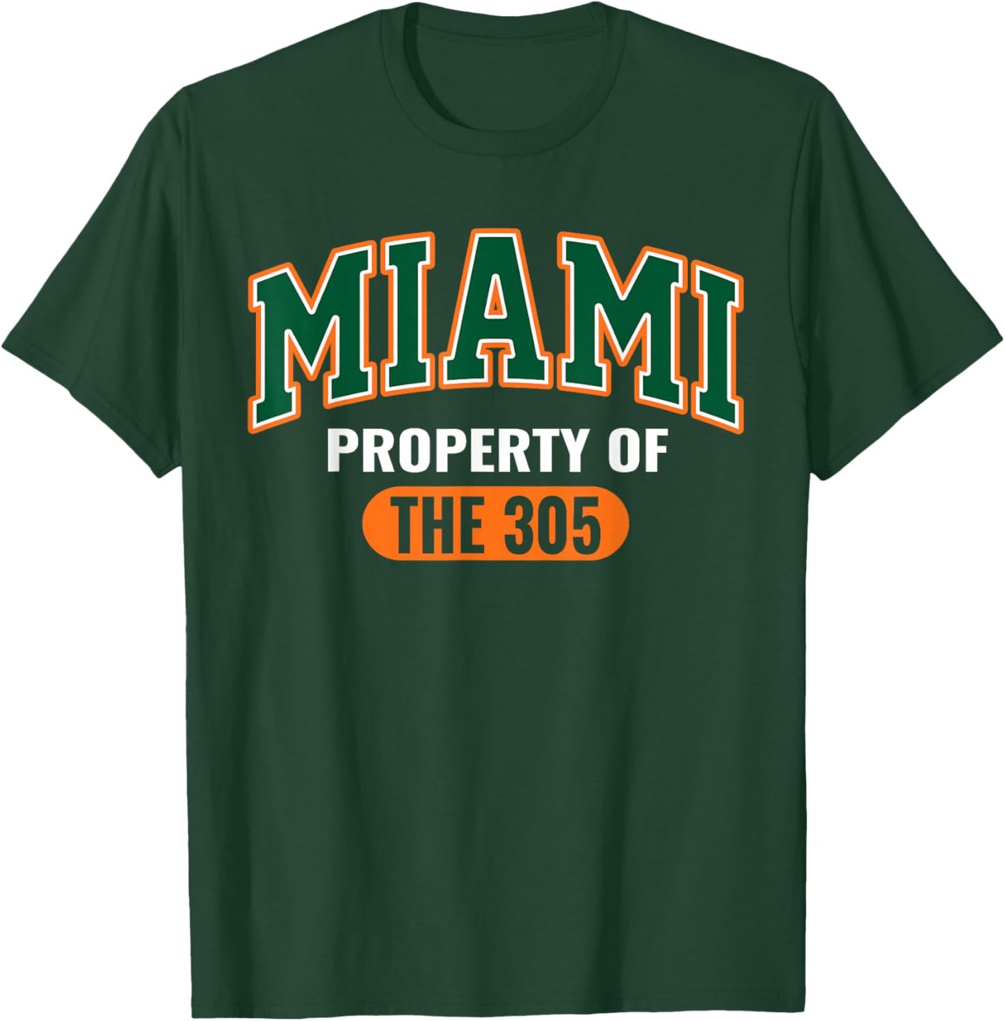 305 Miami Vibes Urban Style Miami Beach Graphic Design T-Shirt - T-Shirt | Forest