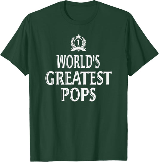 World's Greatest Pops Cool Grandpa T-Shirt - T-Shirt | Forest