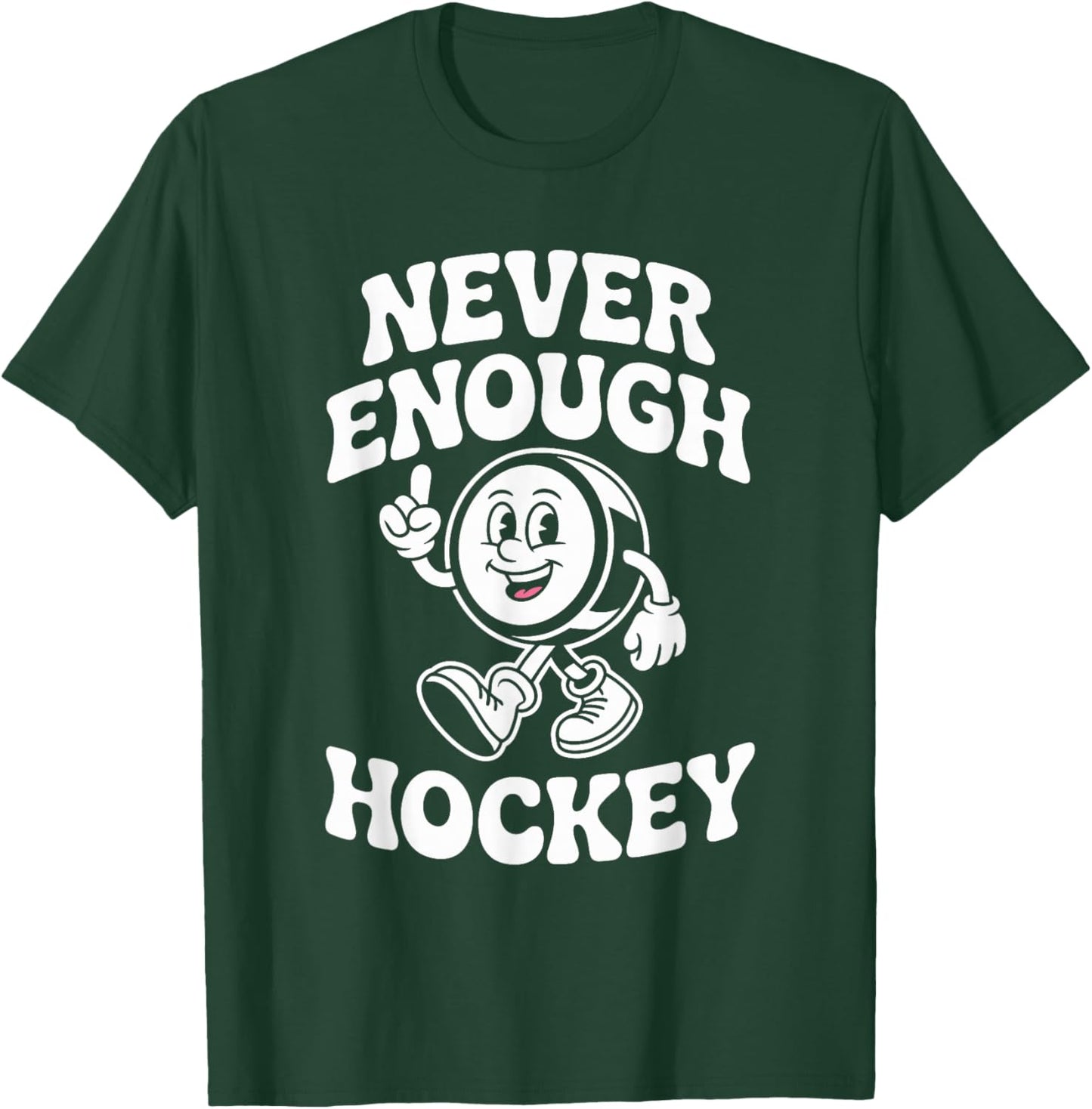 Funny Hockey Retro T-Shirt - T-Shirt | Forest