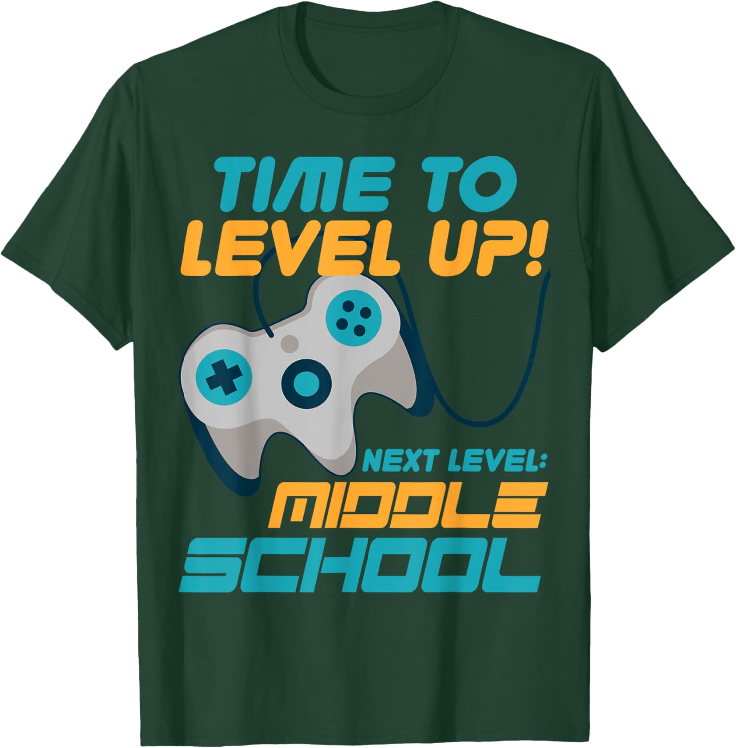 Time to Level Up Middle School 5th Grade Graduation Student T-Shirt - T-Shirt | Forest