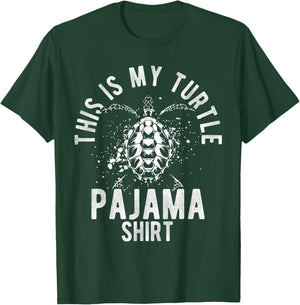 THIS IS MY Turtle Pajama SHIRT Turtle Pajama Sleepwear T-Shirt - T-Shirt | Forest