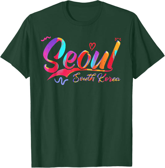 Seoul South Korea | Vacation Travel T-Shirt - T-Shirt | Forest