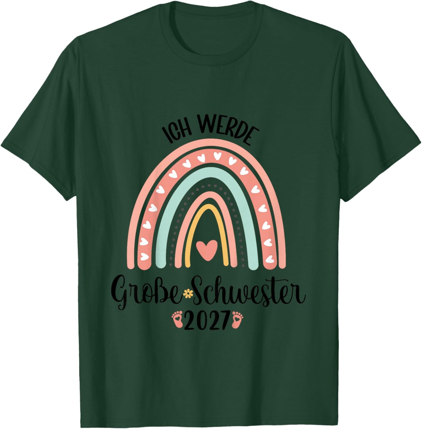 Kinder Ich Werde Große Schwester 2027 Große Schwester Cute T-Shirt - T-Shirt | Forest