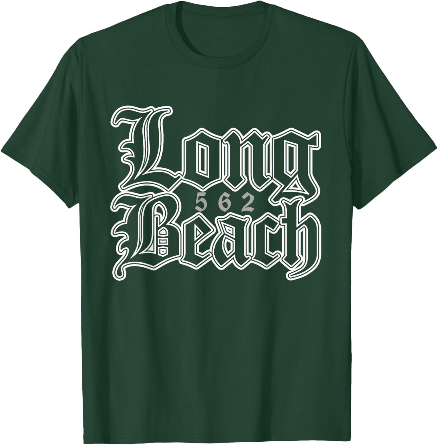 Long Beach California 562 T-Shirt - T-Shirt | Forest
