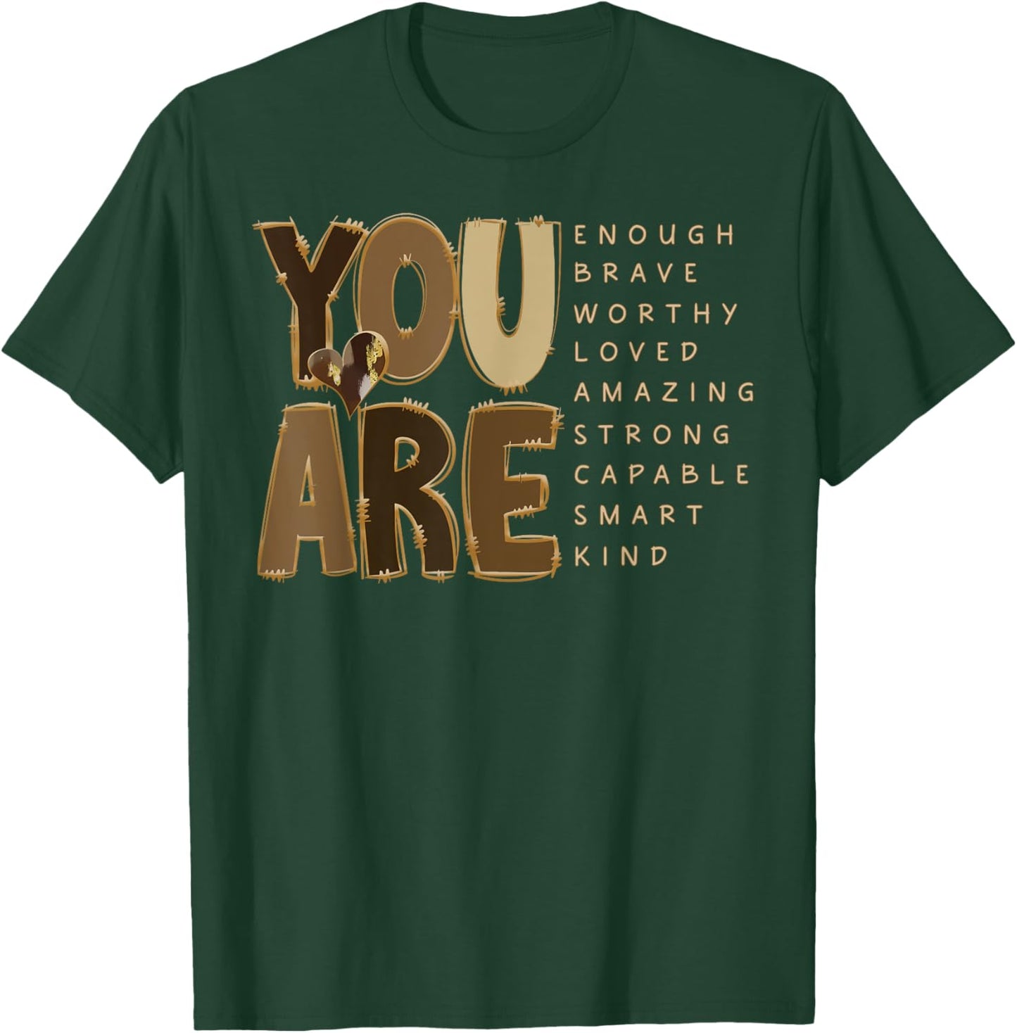 You Are Motivational Melanin Black History Black Girl Magic T-Shirt - T-Shirt | Forest