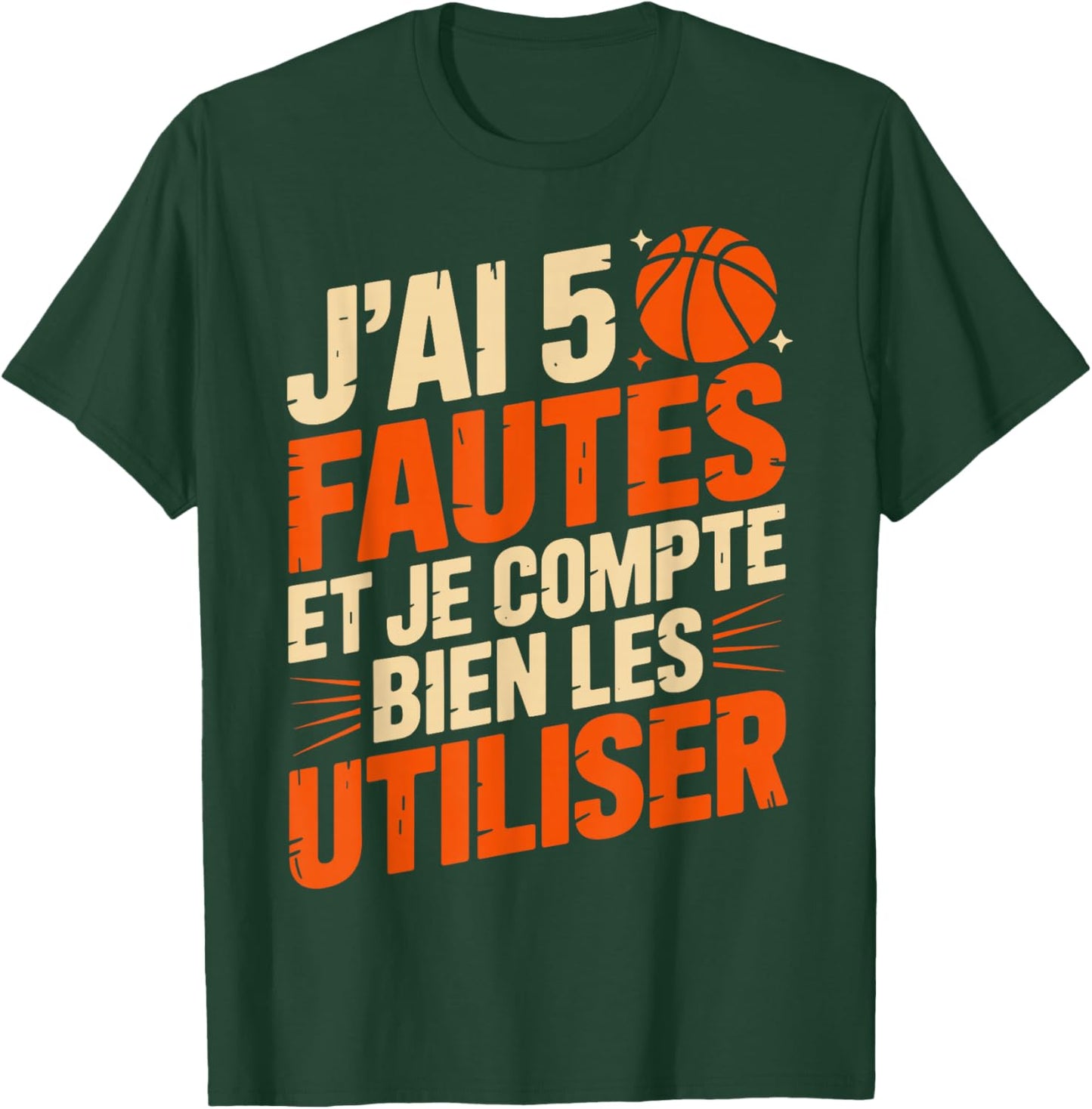 Humour Falls Basketball Gift Men's Basketball Fan T-Shirt - T-Shirt | Forest