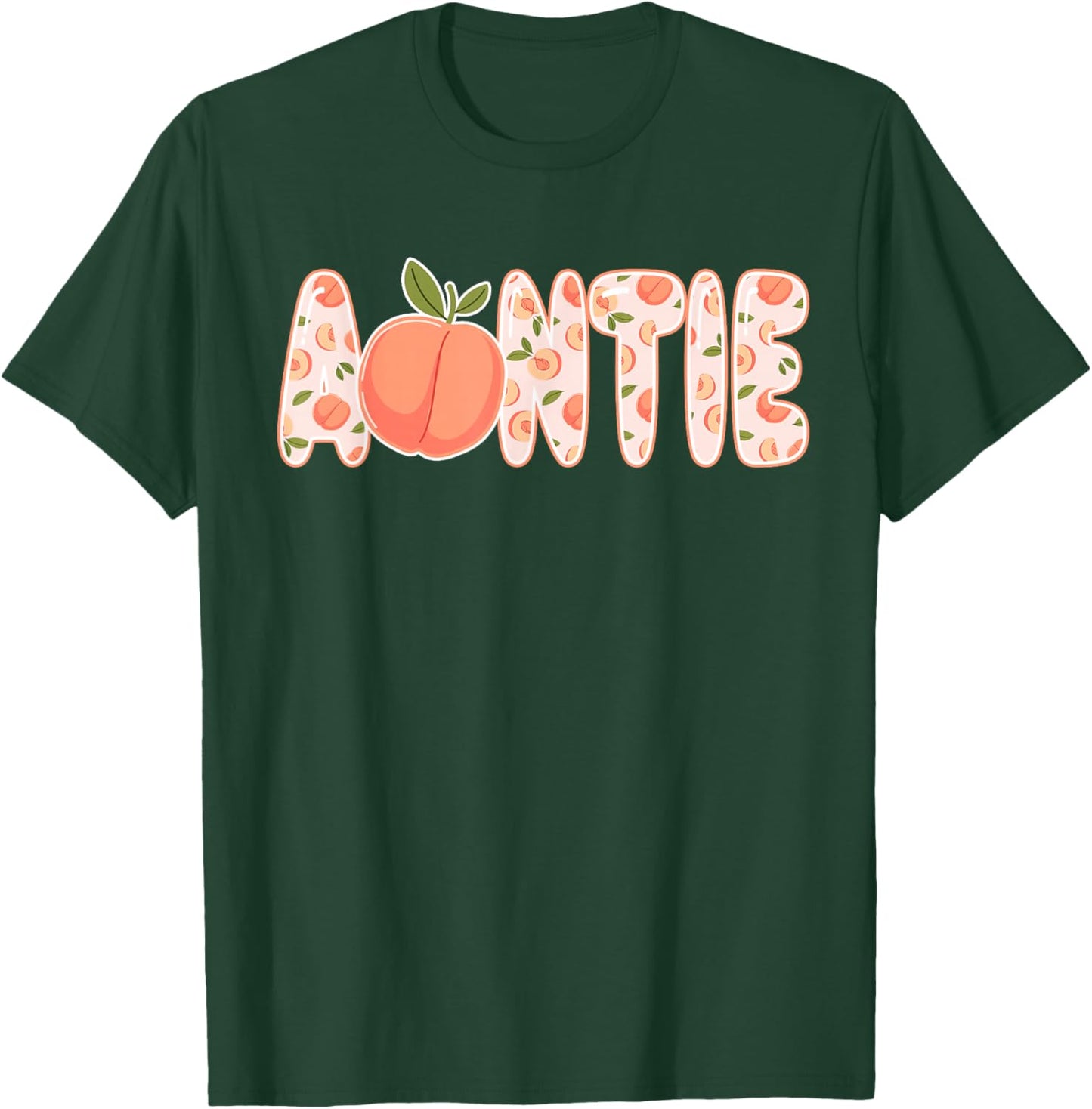 Auntie Peach First Bday One Sweet Peach Family Matching T-Shirt - T-Shirt | Forest