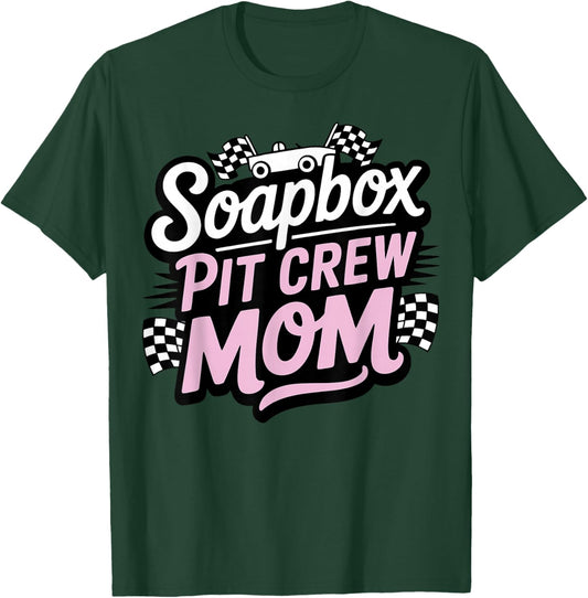 Family Soapbox Derby Racing Mom T-Shirt - T-Shirt | Forest