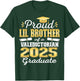 Proud Little Brother of 2025 Valedictorian Graduate 25 T-Shirt - T-Shirt | Forest