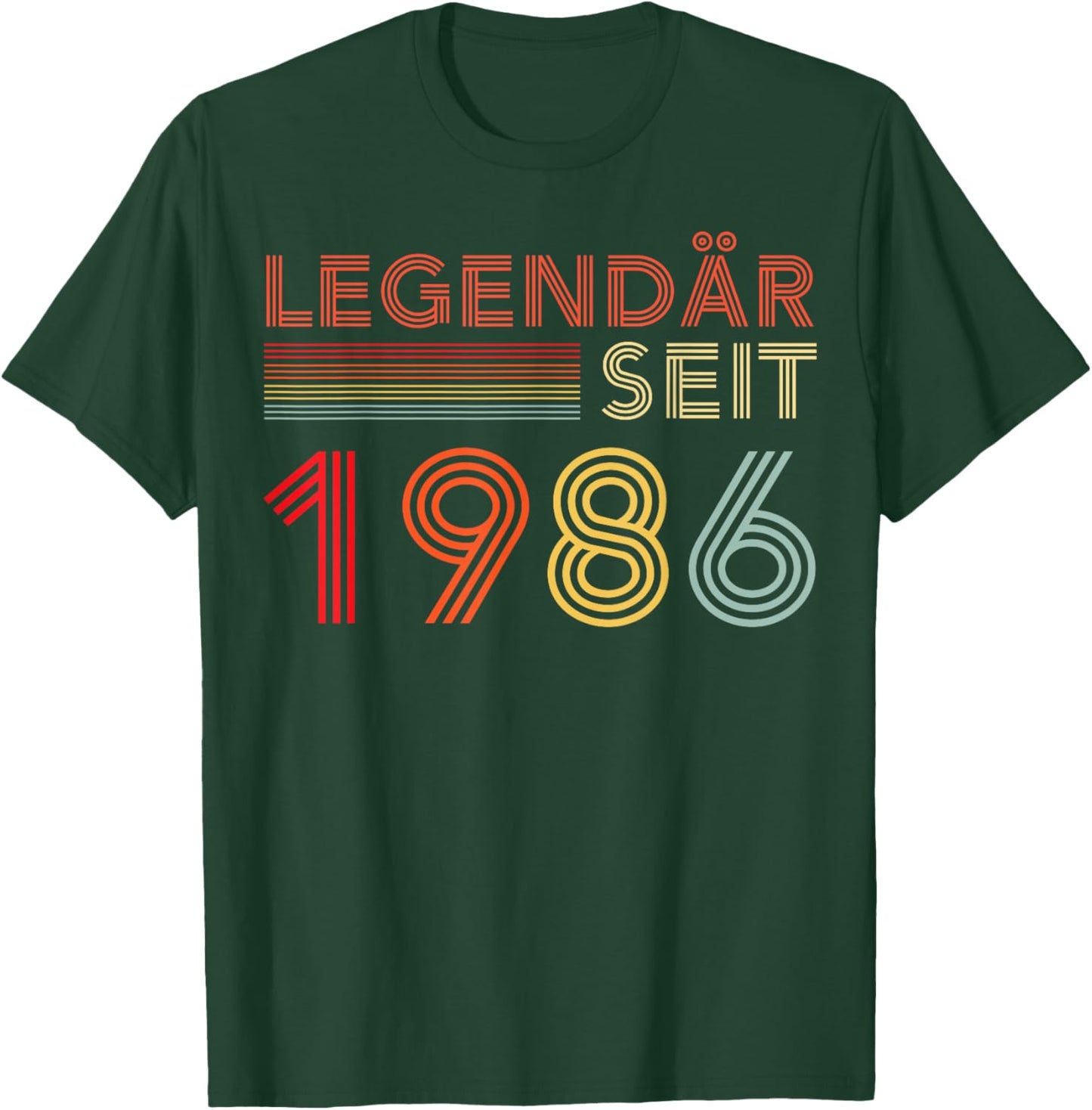1986 Birthday Man 40th Decoration Funny 40s 40th Birthday T-Shirt - T-Shirt | Forest