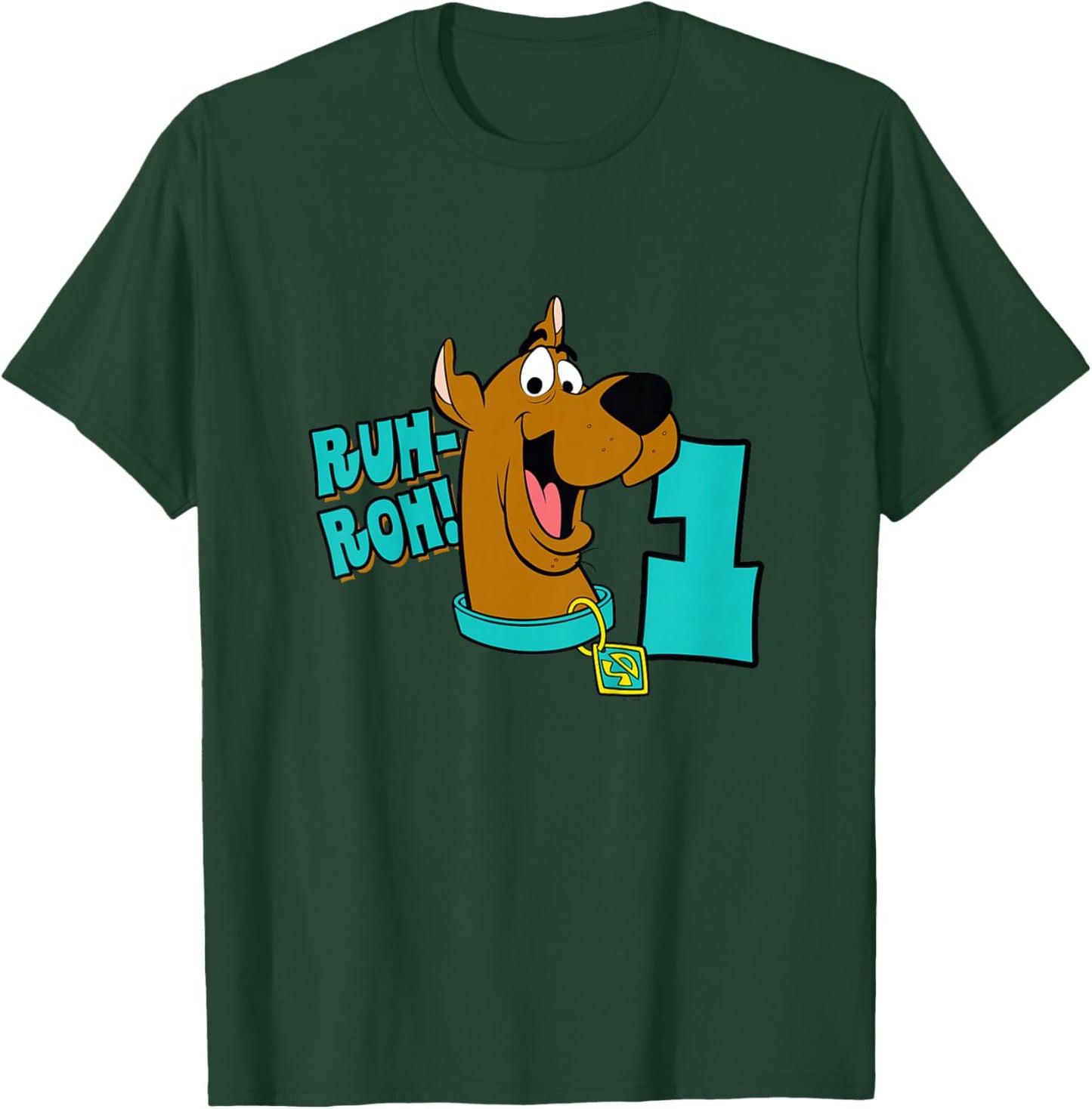 Kids Scooby-Doo 1st Birthday Ruh-Roh! I'm 1! T-Shirt - T-Shirt | Forest