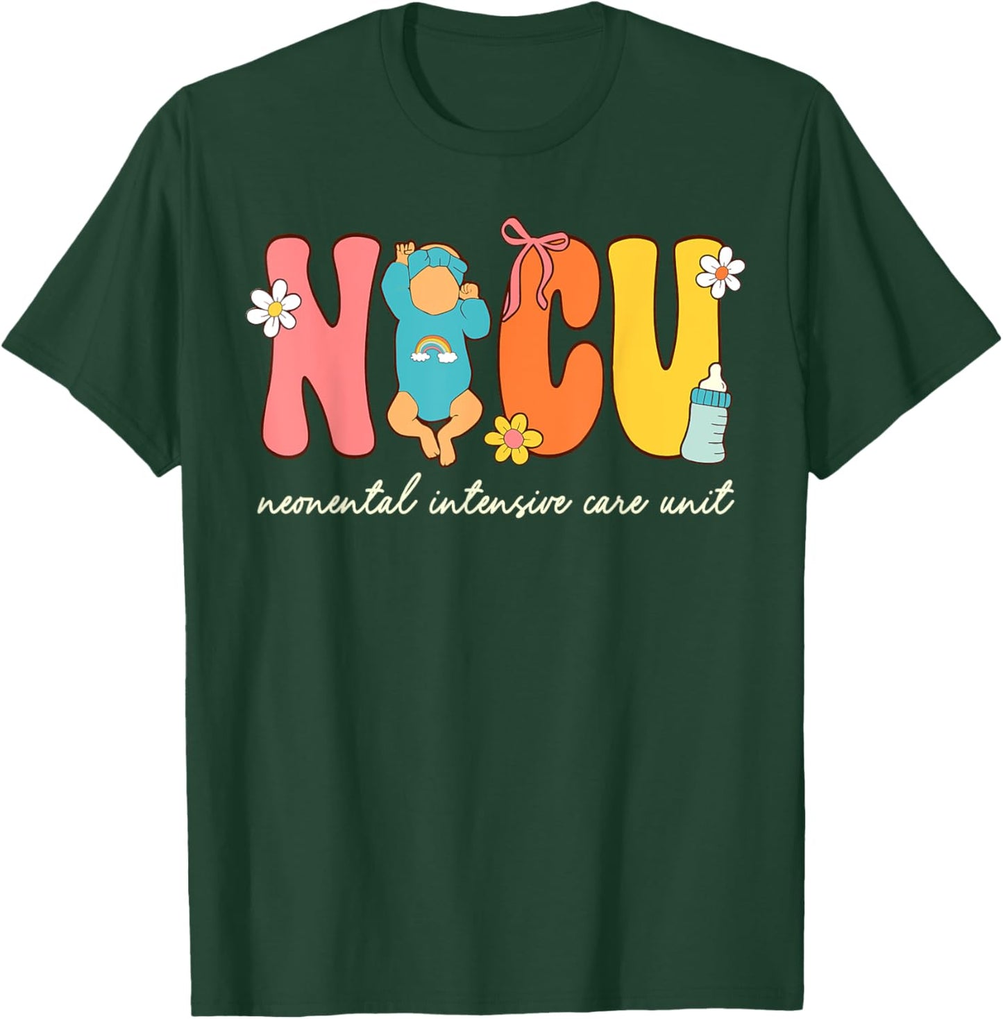 Nicu Nurse Neonatal Intensive Care Unit Groovy Nurse Life T-Shirt - T-Shirt | Forest