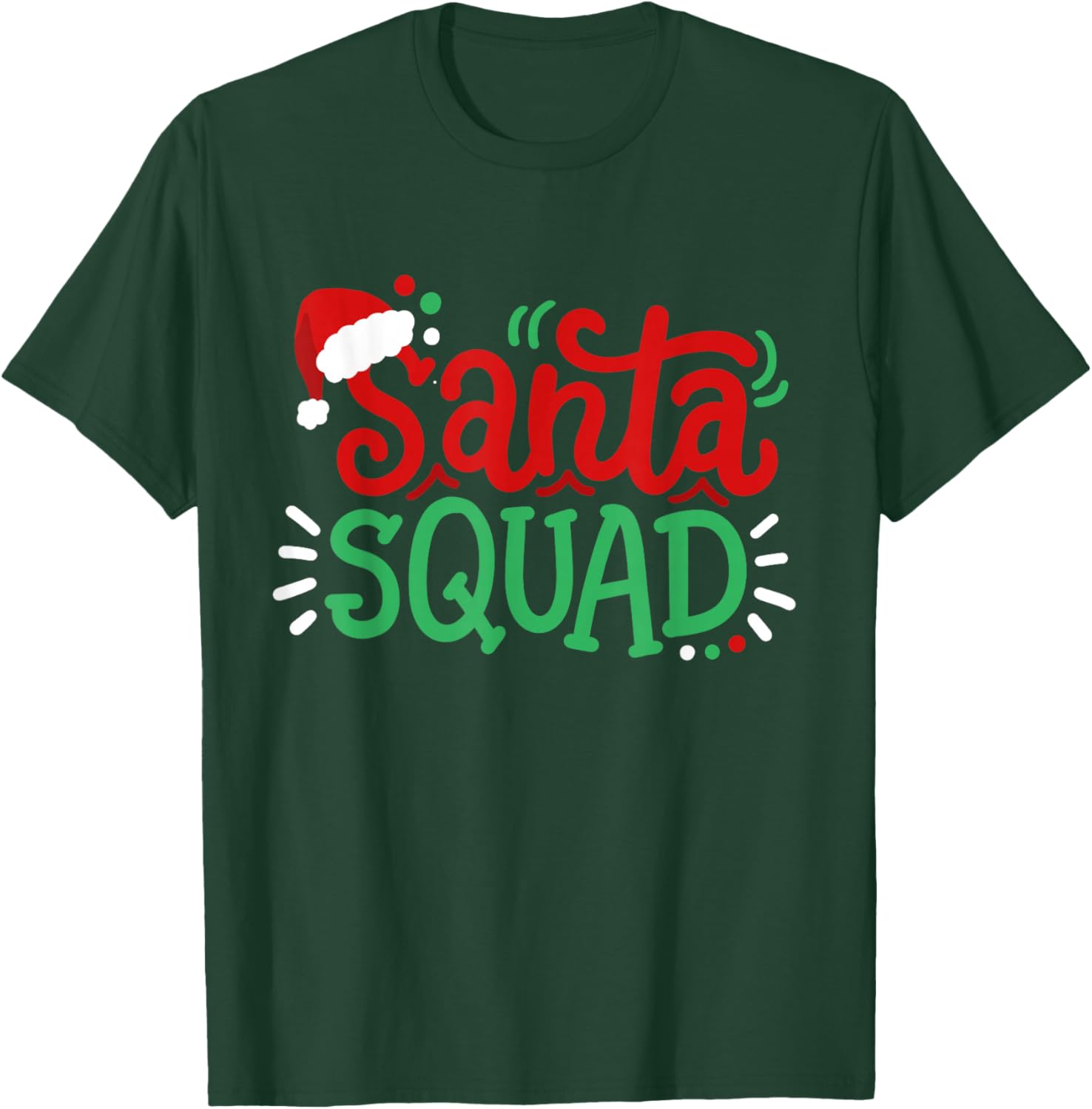 Santa Squad Xmas Matching Family Christmas Men Women Kids T-Shirt - T-Shirt | Forest