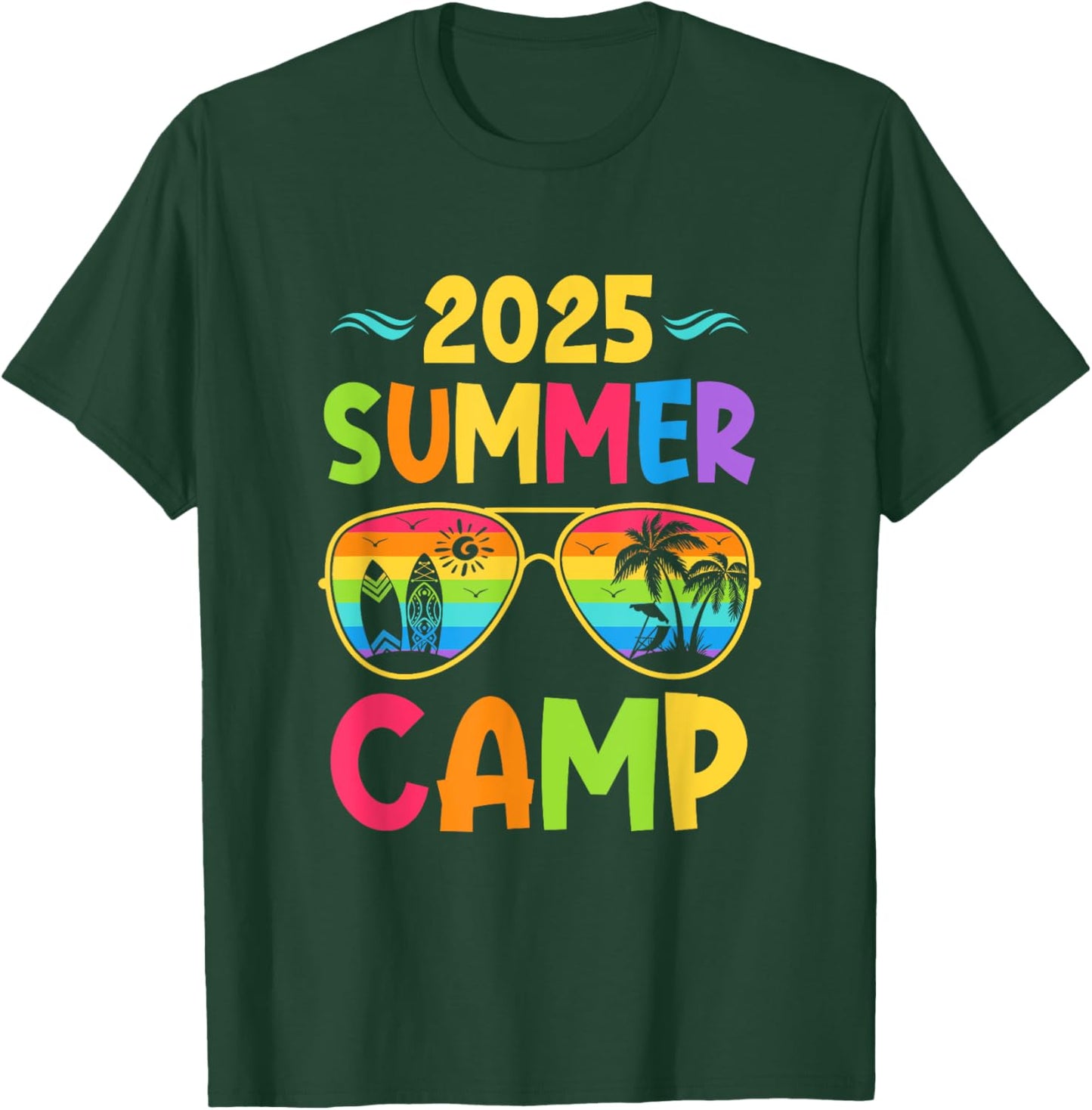 2025 Summer Camp 2025 Summer Vacation Matching Family Group T-Shirt - T-Shirt | Forest