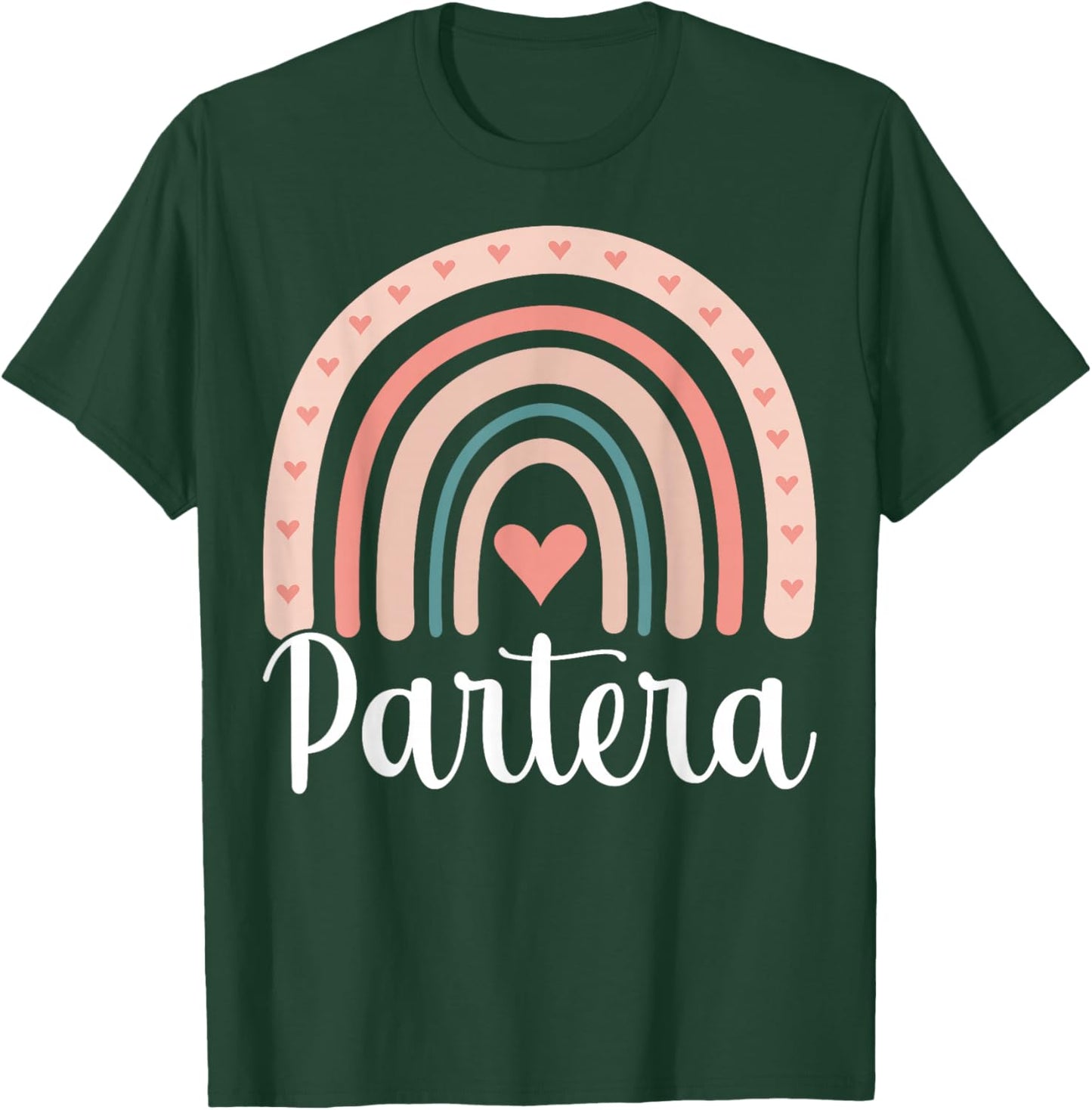 Boho Rainbow Partera - Midwifery Midwife Gifts Funny Doula T-Shirt - T-Shirt | Forest