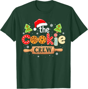 The Cookie Crew Christmas Baking Cookie Lover Kids Women T-Shirt - T-Shirt | Forest