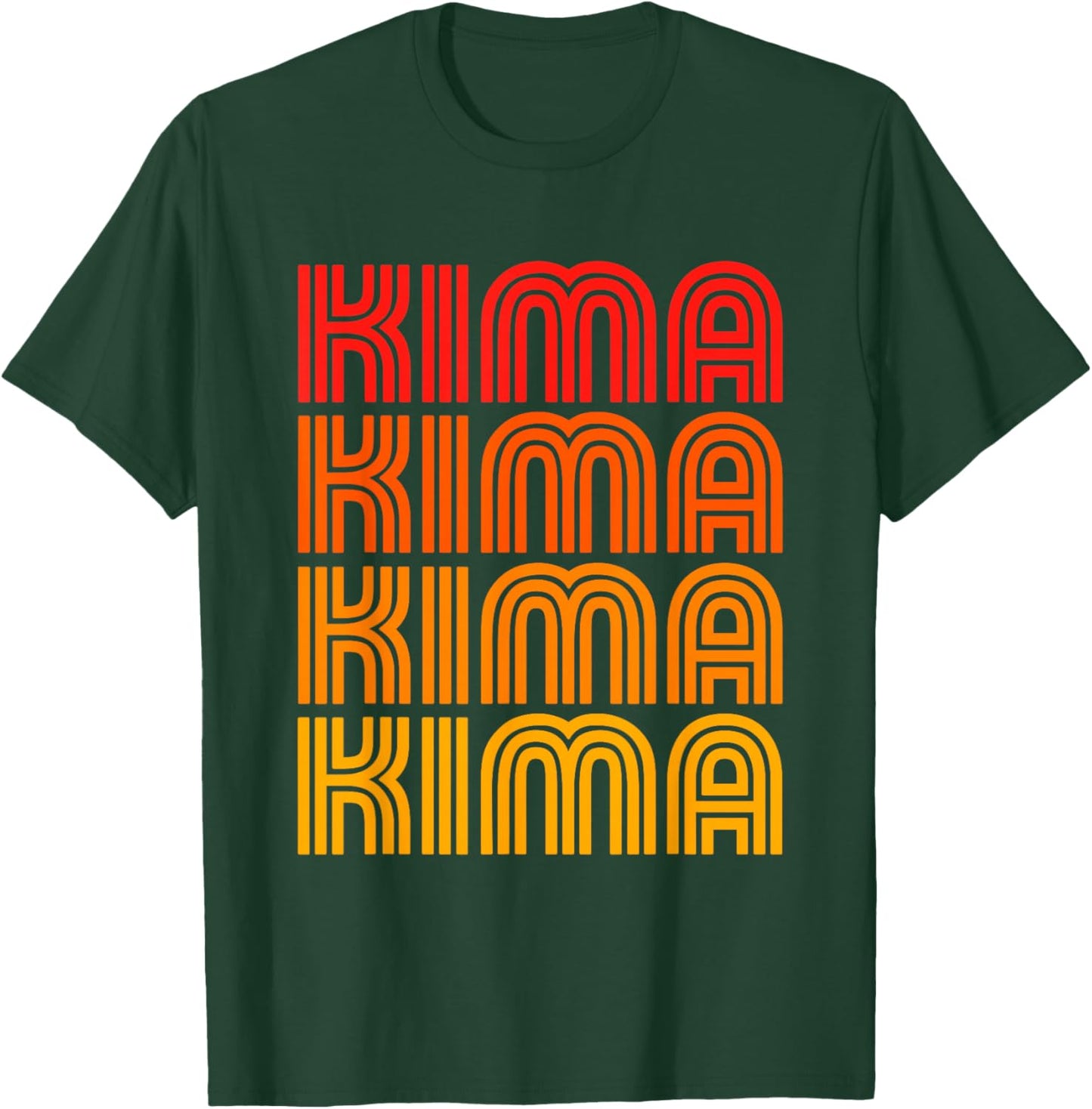 Kima Funny Cute First Name Repeating Retro Vintage Style Fan T-Shirt - T-Shirt | Forest