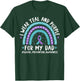 I Wear Teal & Purple for My Dad Suicide Prevention Rainbow T-Shirt - T-Shirt | Forest