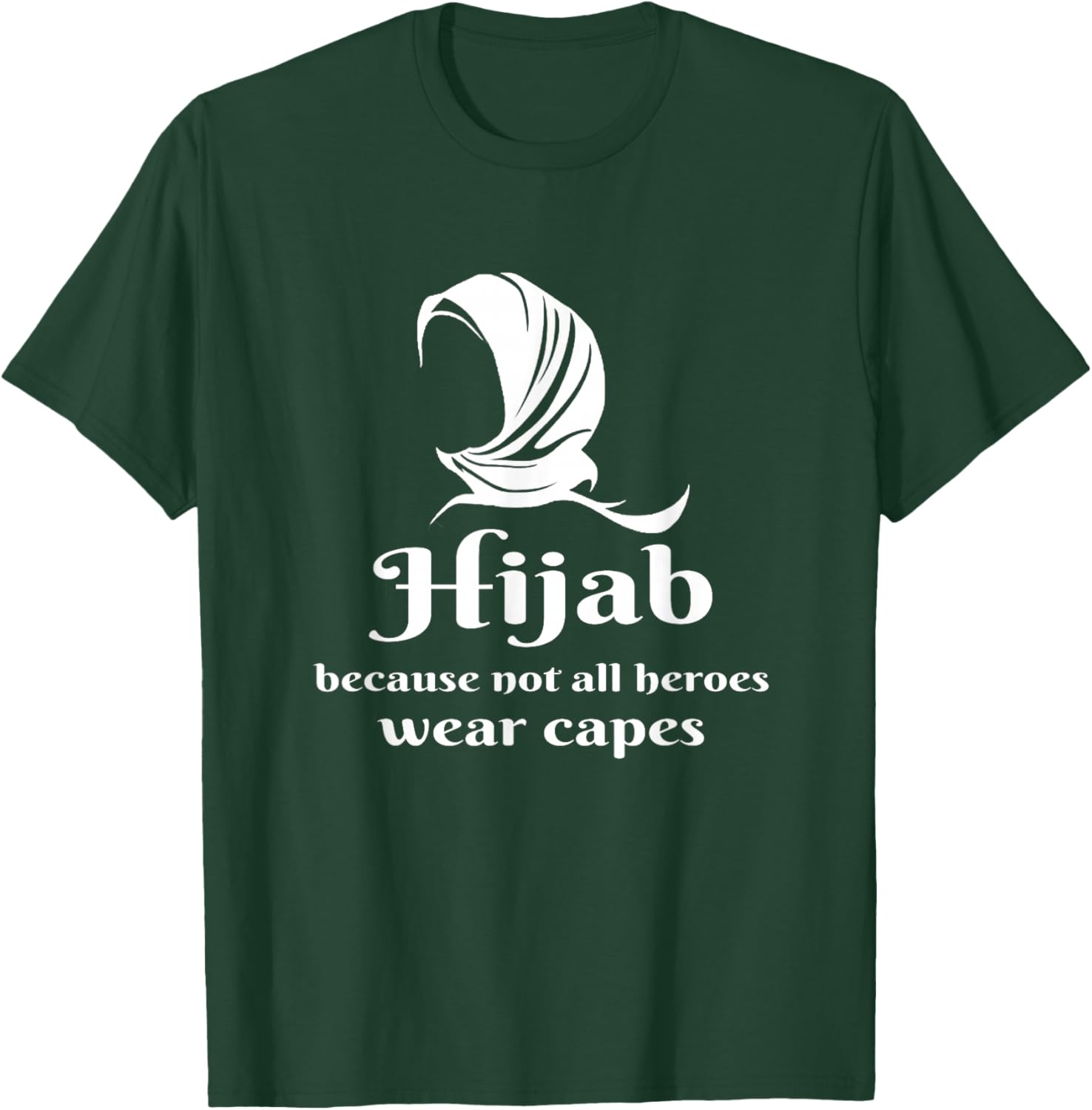 Hijabi Muslim Hijab Girl Islam Hijabi Head Scarf Women T-Shirt - T-Shirt | Forest