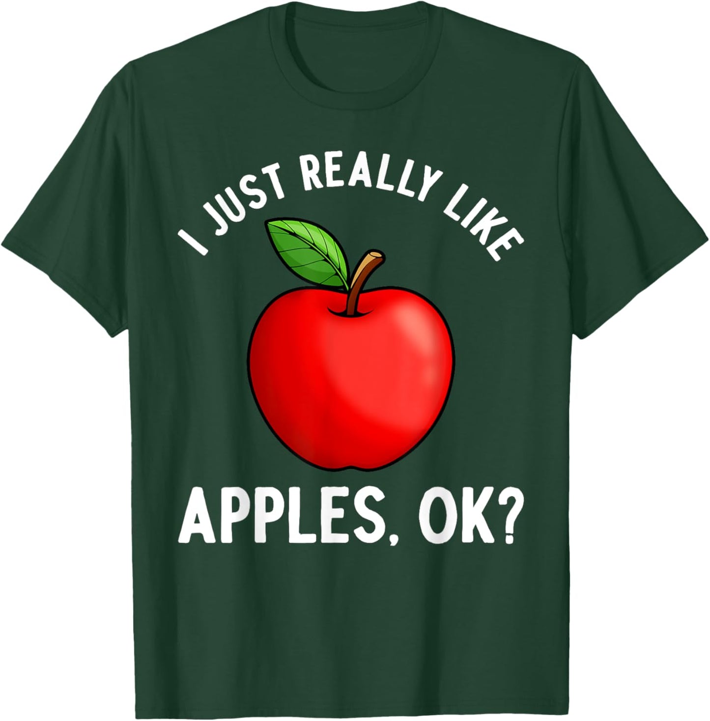 Cool Apple Art Women Kids Apple Picking Fruit Apples T-Shirt - T-Shirt | Forest