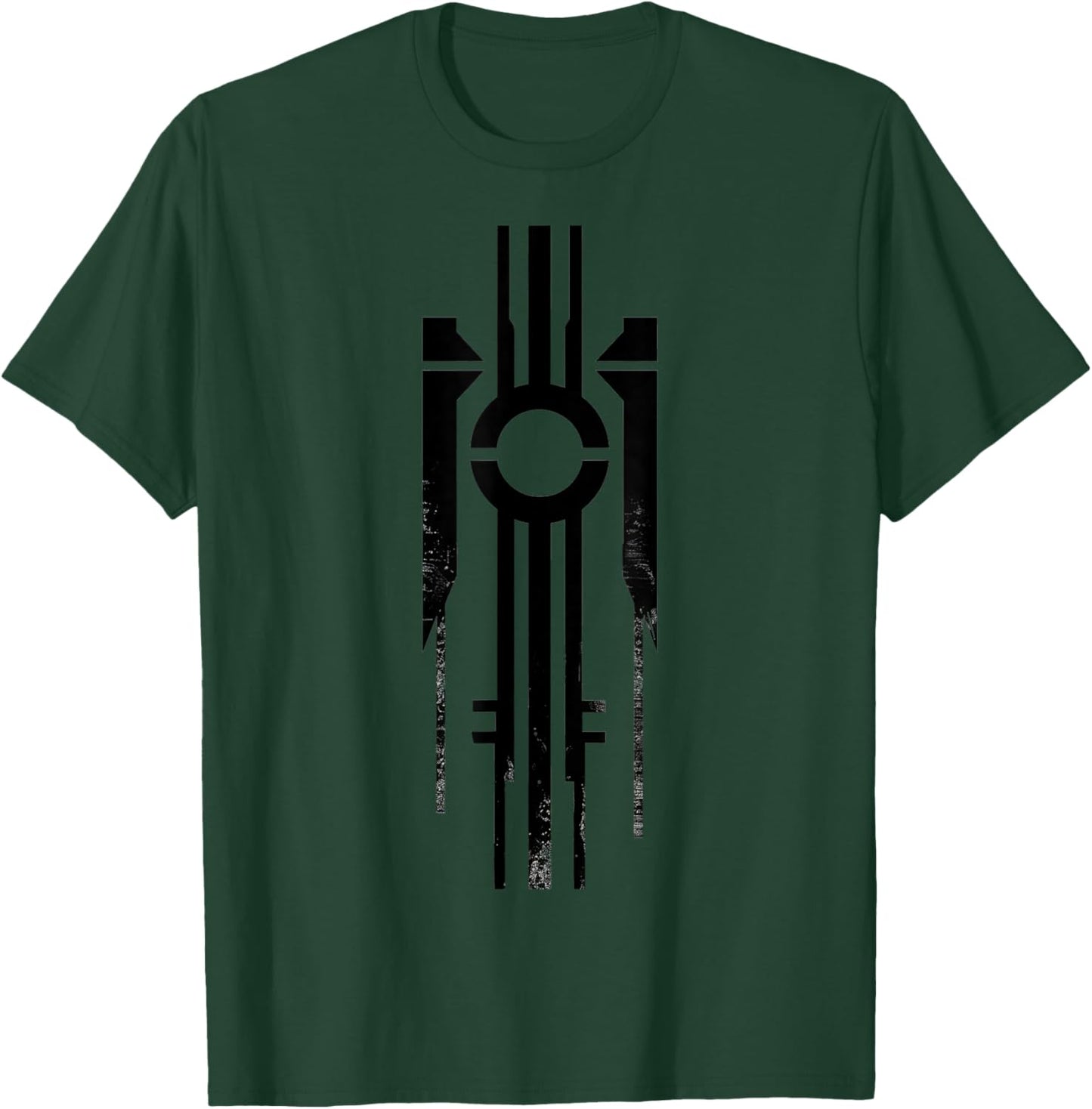 Art Deco Black Geometric Evening T-Shirt - T-Shirt | Forest