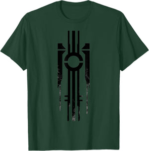 Art Deco Black Geometric Evening T-Shirt - T-Shirt | Forest
