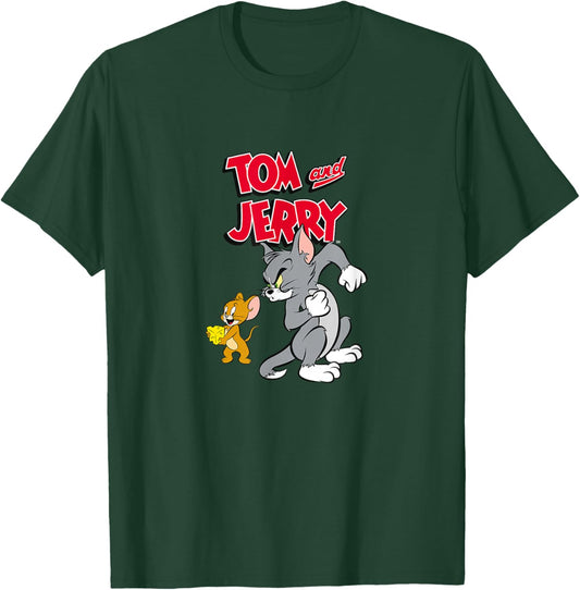 Tom and Jerry Cartoon Animation Comedy Sabotage PAPL2552 T-Shirt - T-Shirt | Forest