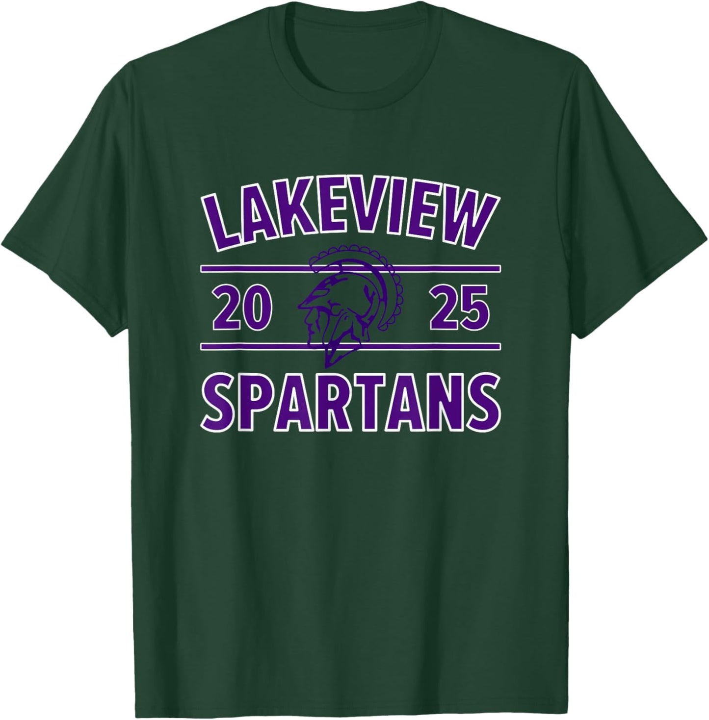 Lakeview Spartans Logo 2025 HS T-Shirt - T-Shirt | Forest