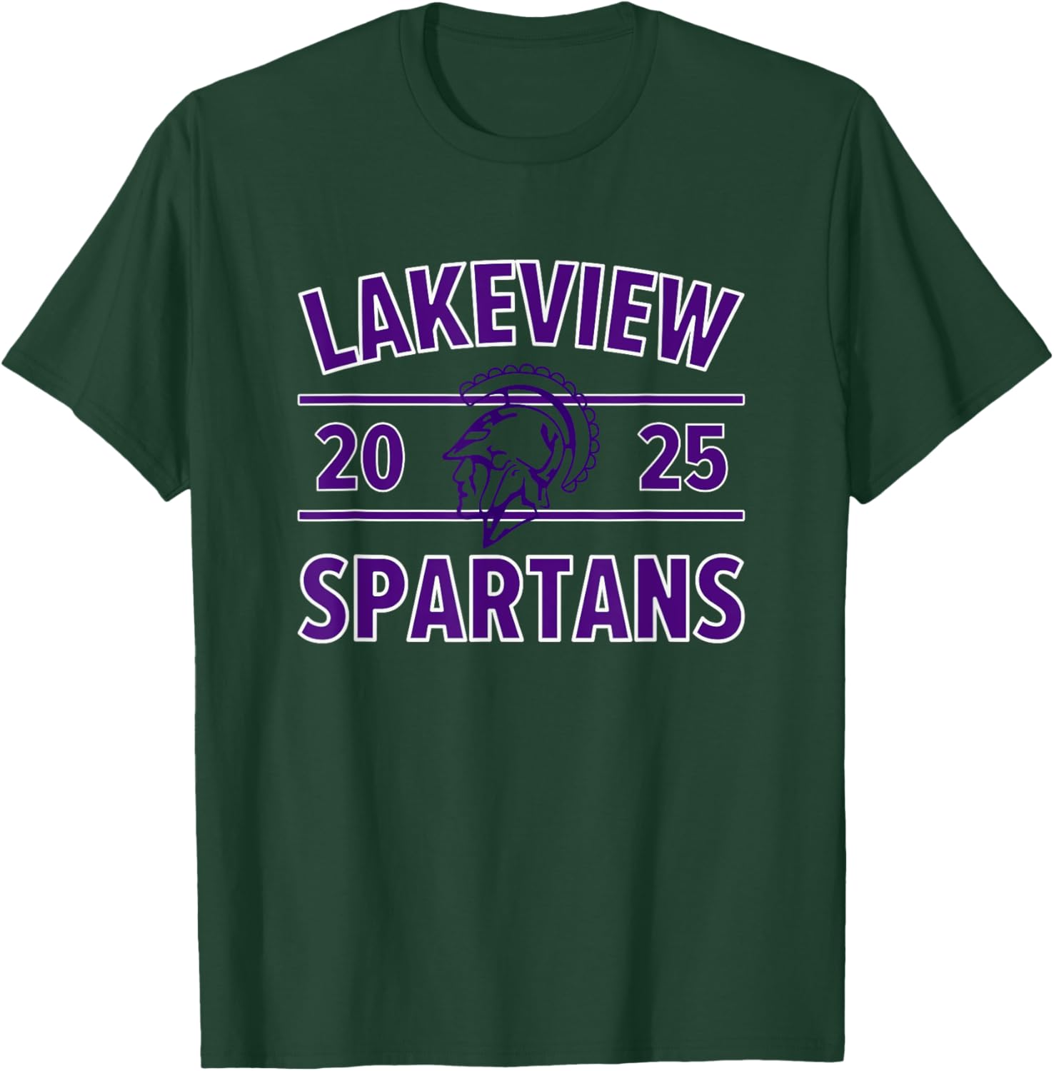 Lakeview Spartans Logo 2025 HS T-Shirt - T-Shirt | Forest